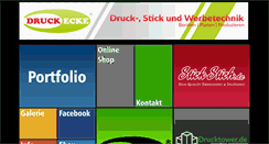 Desktop Screenshot of druckecke.com